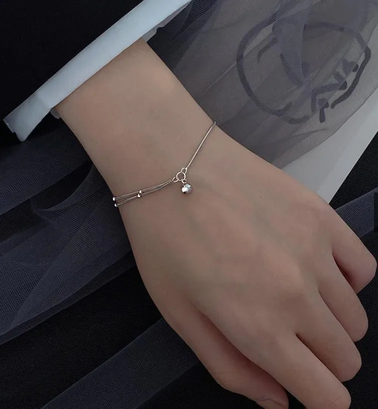 925 Sterling Silver New Cool Style Double Layer Bracelet For Women Girlfriend Birthday Party Gifts Fine Jewelry Accessories